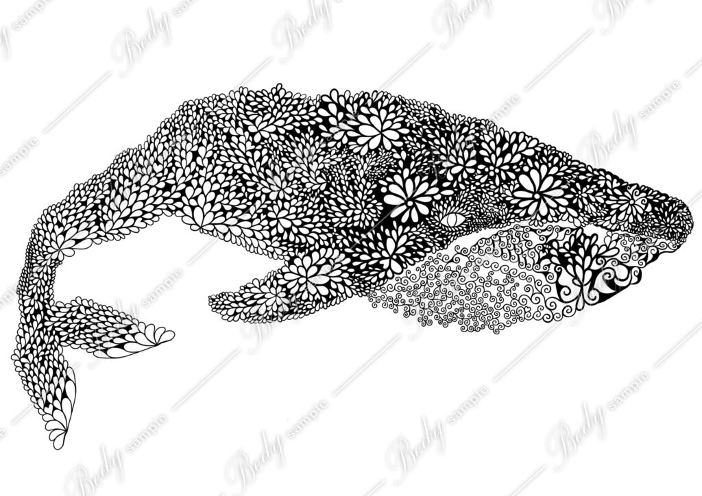 yuuta オリジナル クジラアート