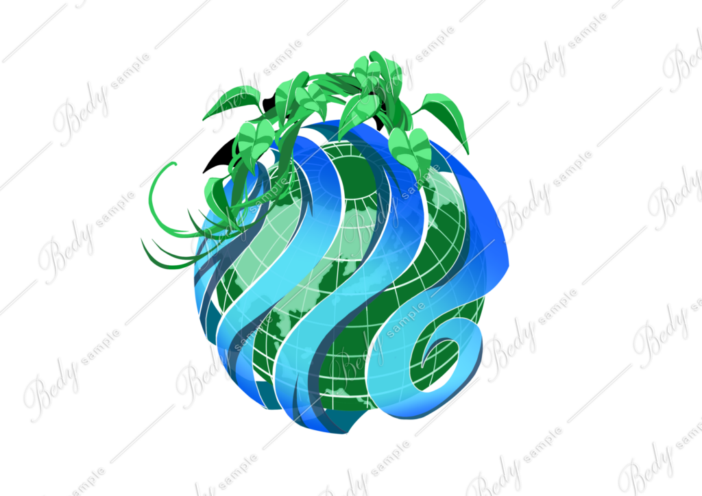 影郎 オリジナル 波に包まれる地球