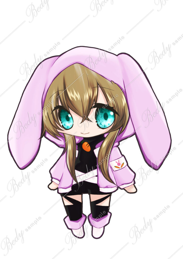 デフォルメ女性キャラ