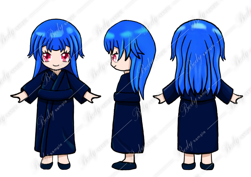 雪丸仁 オリジナル 三面図