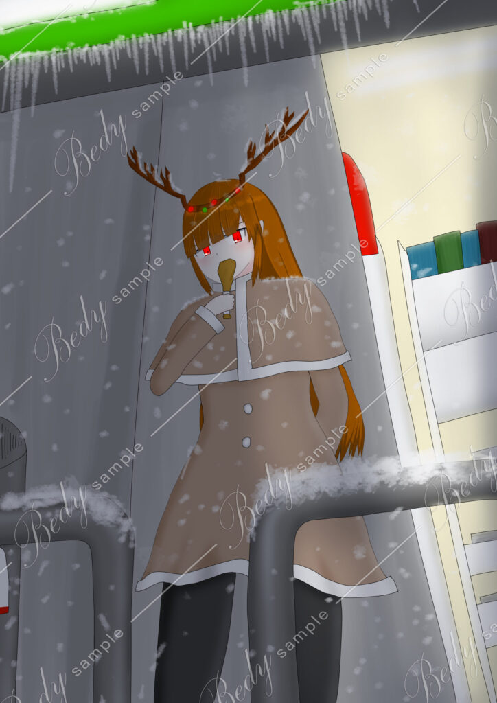 聖夜のトナカイ女性