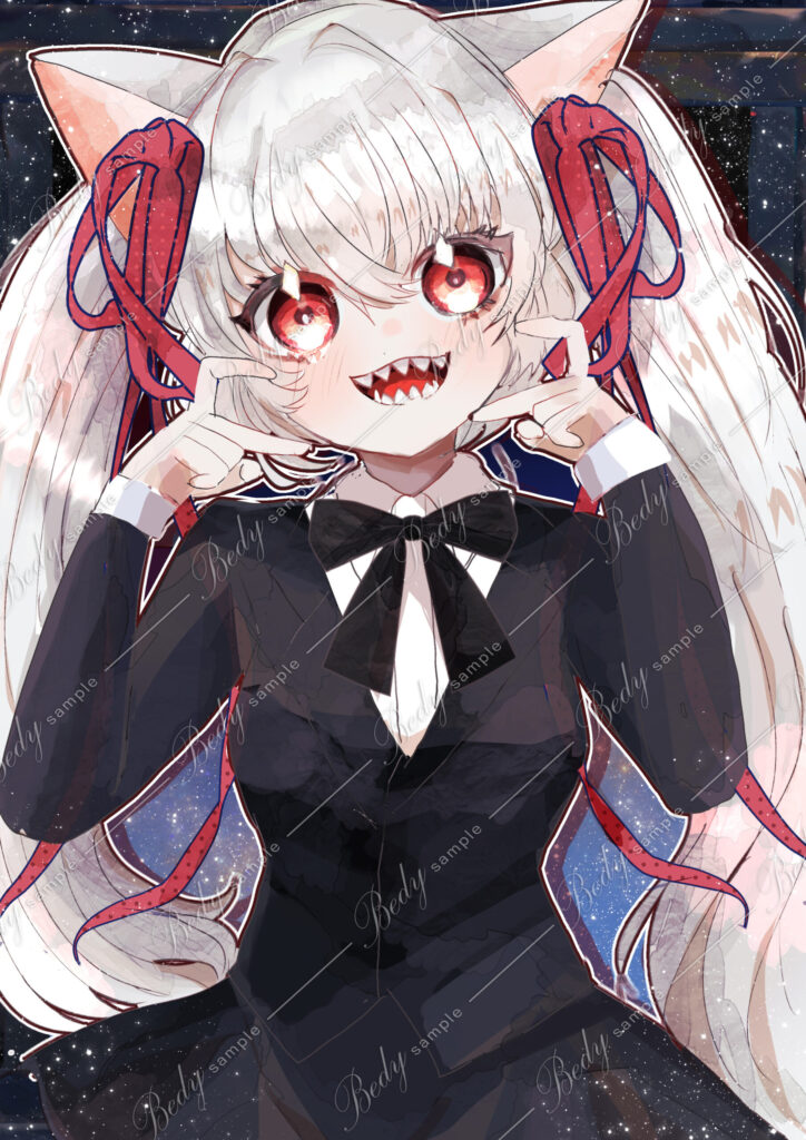 ツインテールの女性