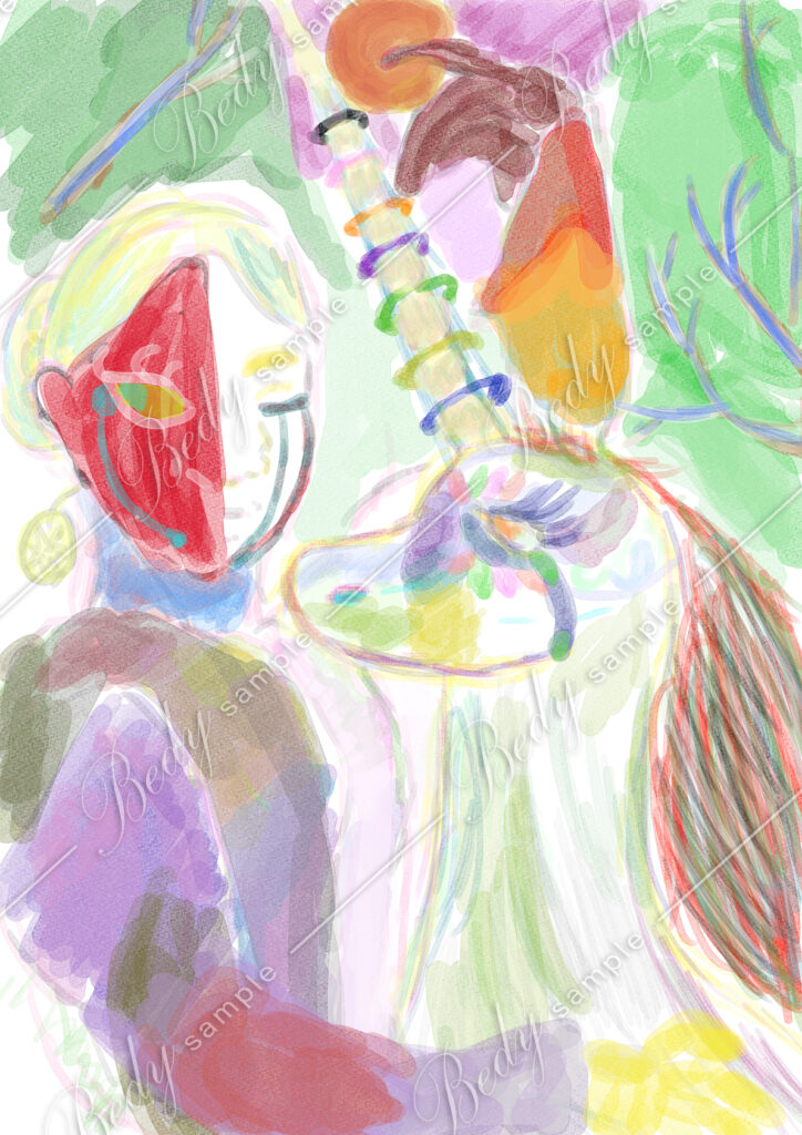 Deep オリジナル 抽象画